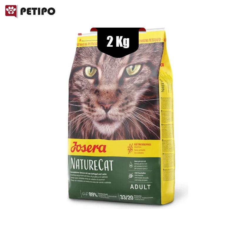 پت شاپ آنلاین پتیپو | مرجع خرید انواع غذا، ملزومات سگ و گربه 27 خشک گربه نیچر کت بدون غلات جوسرا Josera NatureCat Grain Free وزن 2 کیلوگرم