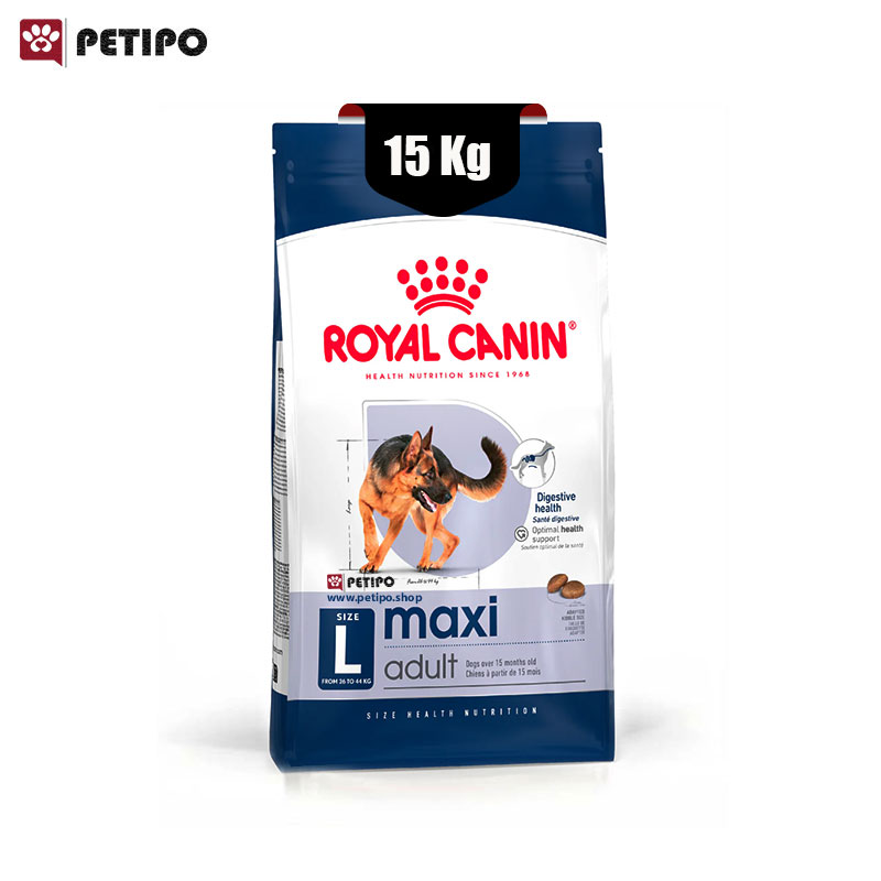 خشک سگ مکسی ادالت رویال کنین Royal Canin Maxi Adult وزن 15 کیلوگرم new
