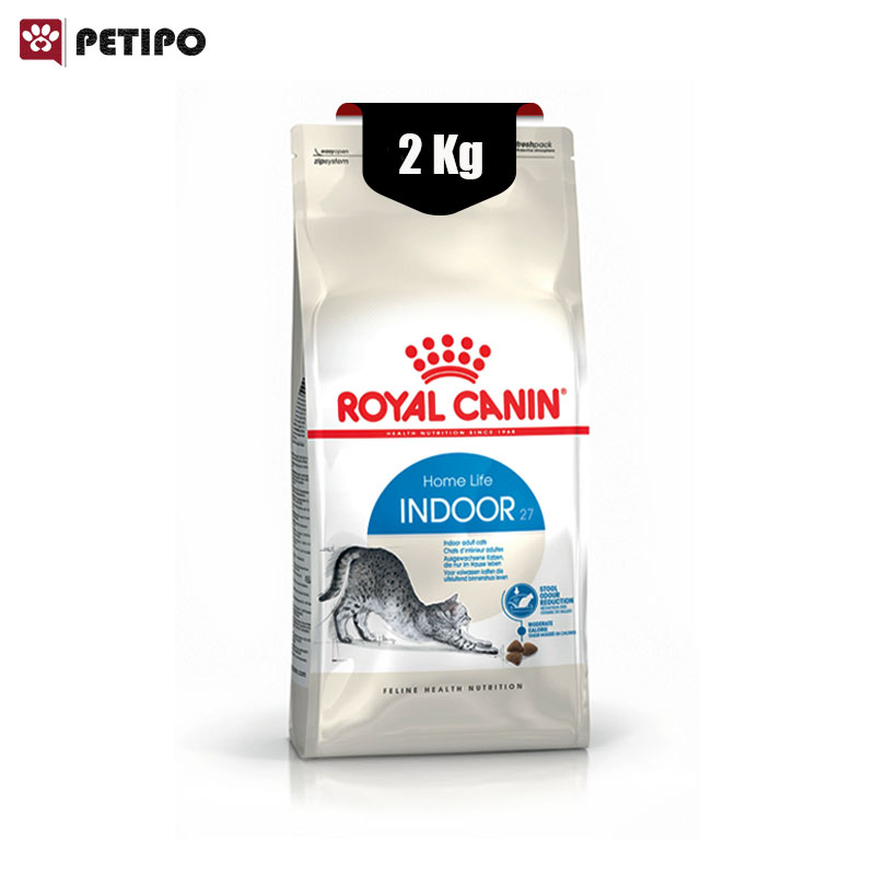 غذای خشک گربه ایندور لایف رویال کنین (Royal Canin Home Life Indoor 27) وزن 2 کیلوگرم