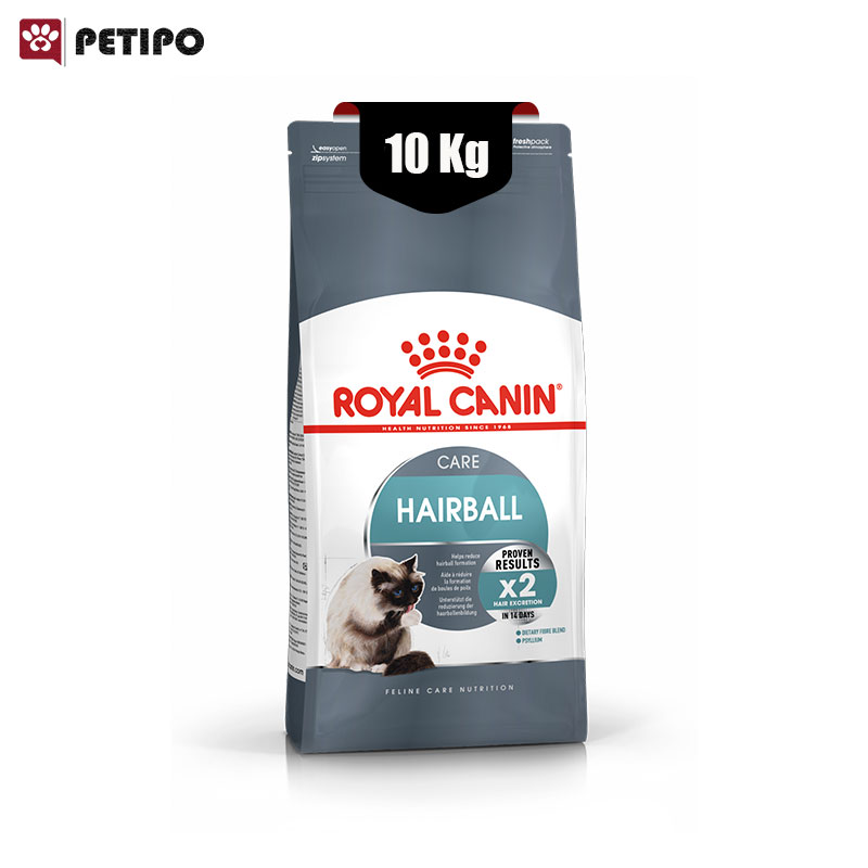 غذای خشک گربه هیربال رویال کنین (Royal Canin Cat Hairball Care) وزن 10 کیلوگرم