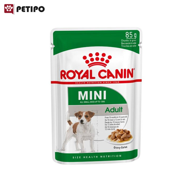 غذای پوچ سگ مینی ادالت رویال کنین (Royal Canin Dog Mini Adult Pouch) وزن 85گرم