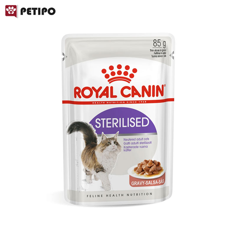 غذای پوچ گربه عقیم شده استریلایزد رویال کنین (Royal Canin Cat Feline Sterilised Wet Pouch) وزن 85 گرم