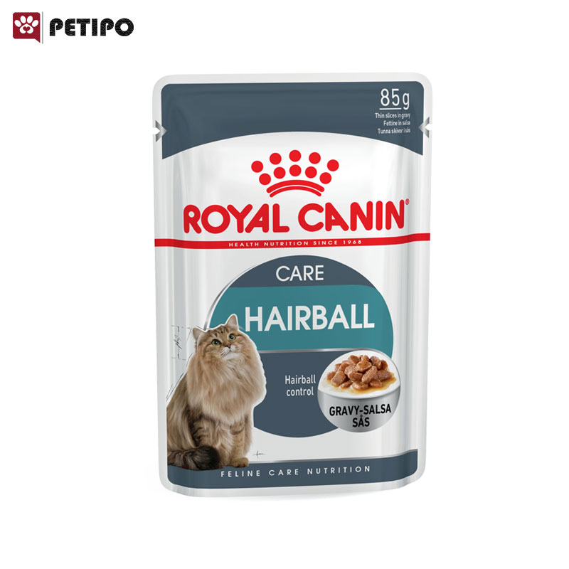 غذای پوچ گربه هیربال رویال کنین (Royal Canin Cat Hairball Wet Pouch) وزن 85گرم